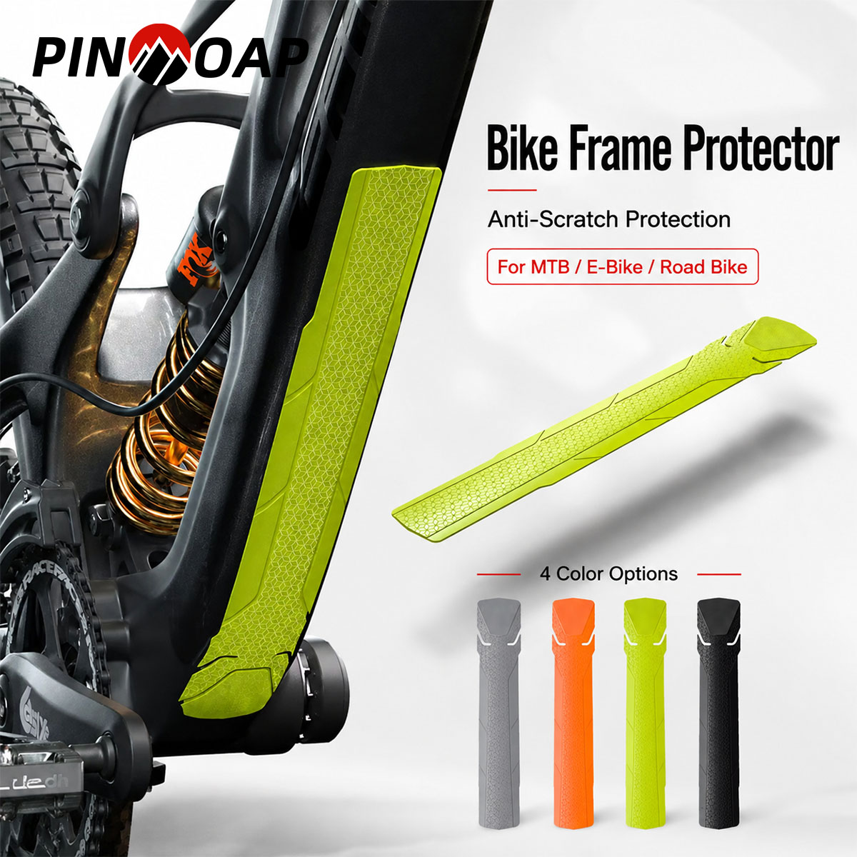Chainstay Protector Wrap - PINMOAP 1 Stück Fahrradrahmen-Schutzfolie Anti-Kratz-Schutzfilm für