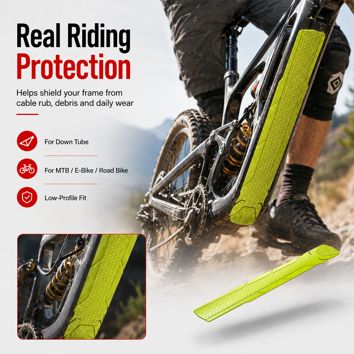 PINMOAP 1 Stück Fahrradrahmen- – Chainstay Protector Wrap Bewertung und Preis